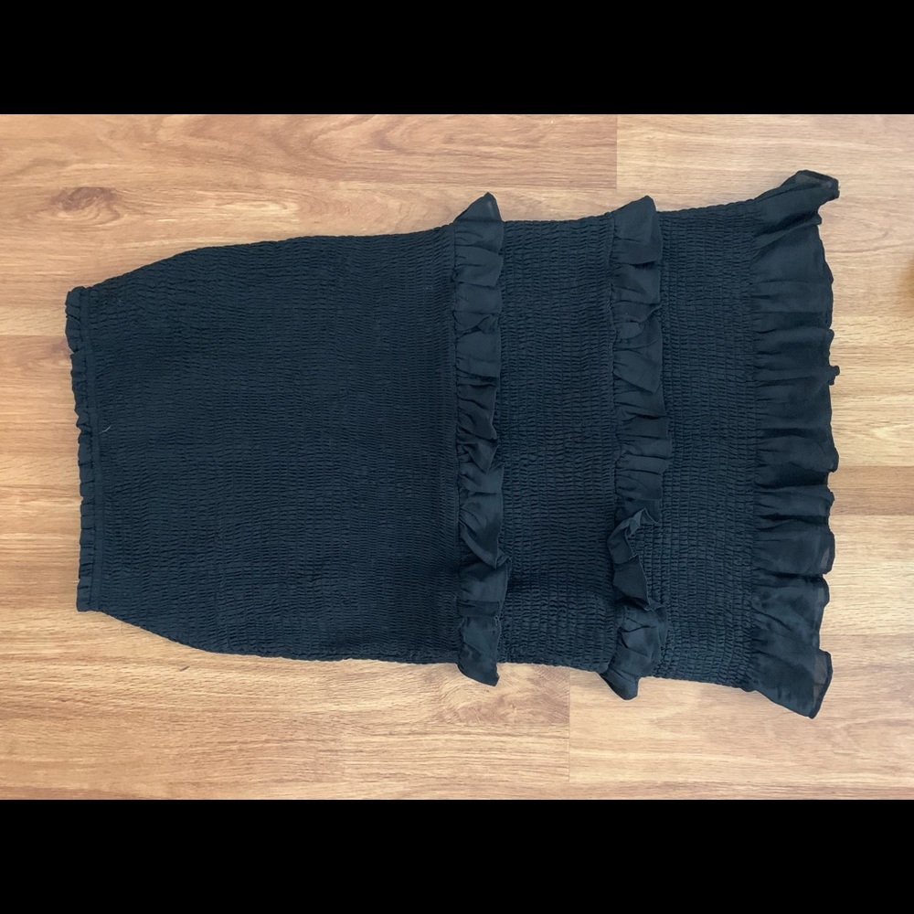 Abercrombie ruched layered mini skirt